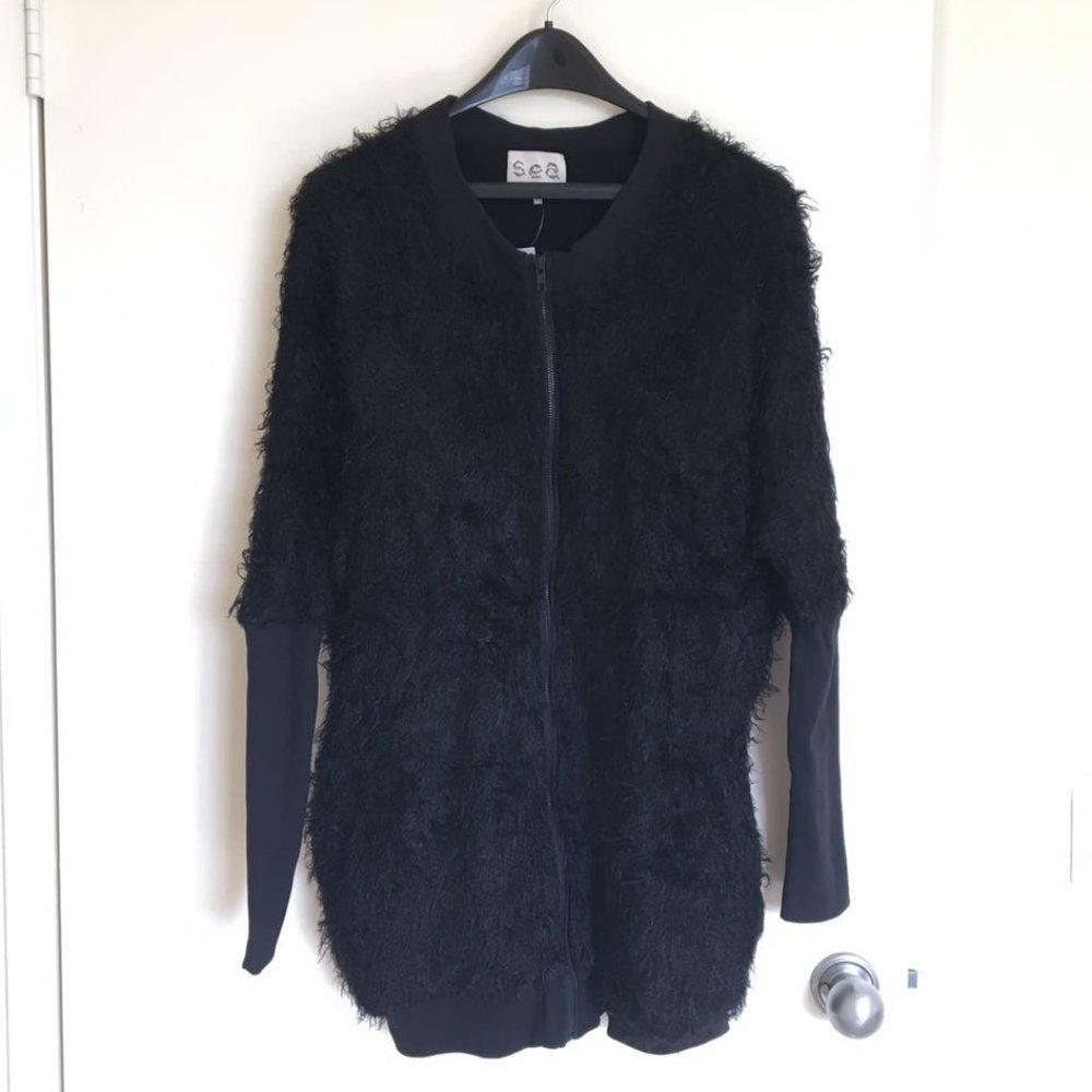 Sea New York Faux Fur Jacket Furry Jacket
